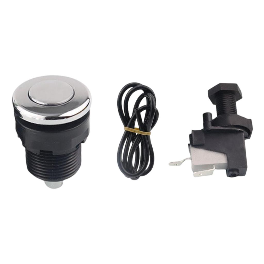 Air Switch Kits Garbage Disposal Switch Waste Disposer on/Off Switch Cordless Portable with 1M Air Hose Sink Top Air Switch