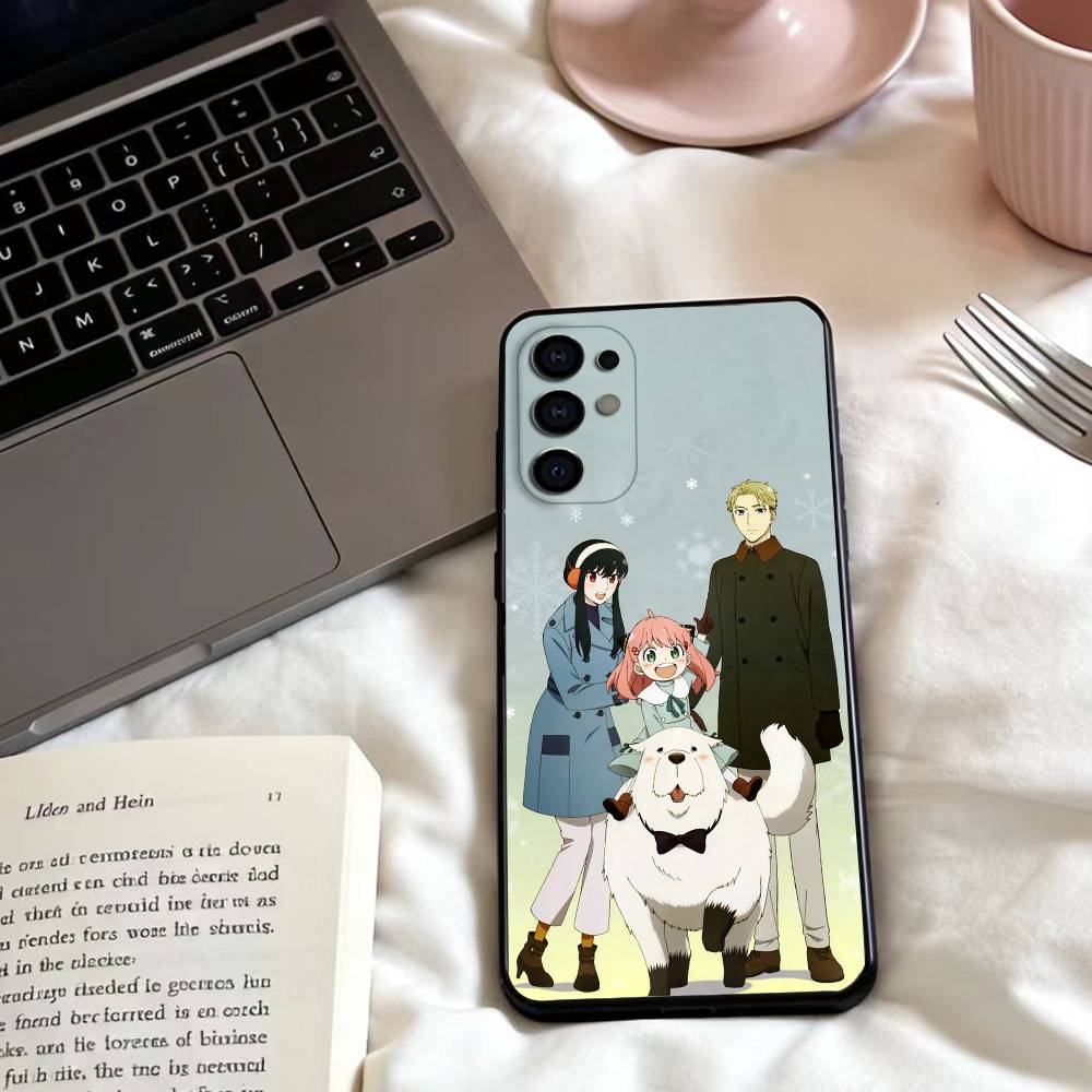 Anime S-Spy X F-Family  Phone Case For Samsung S25,24,23,22,30,21,10,9,Ultra,Plus,Lite,FE,4,5 G Soft Black Case