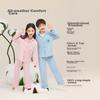 JD Original Children's Pure Cotton Pajamas for Boys, Big Kids' Cotton Sleepwear, Spring And Summer Long-Sleeve Warm Loungewear, Size 160