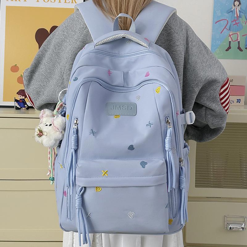 Schoolbag New Mori Large-capacity Backpack for Junior and High School Students Lightweight Women's Schoolbag Simple and Versatile Campus Backpack