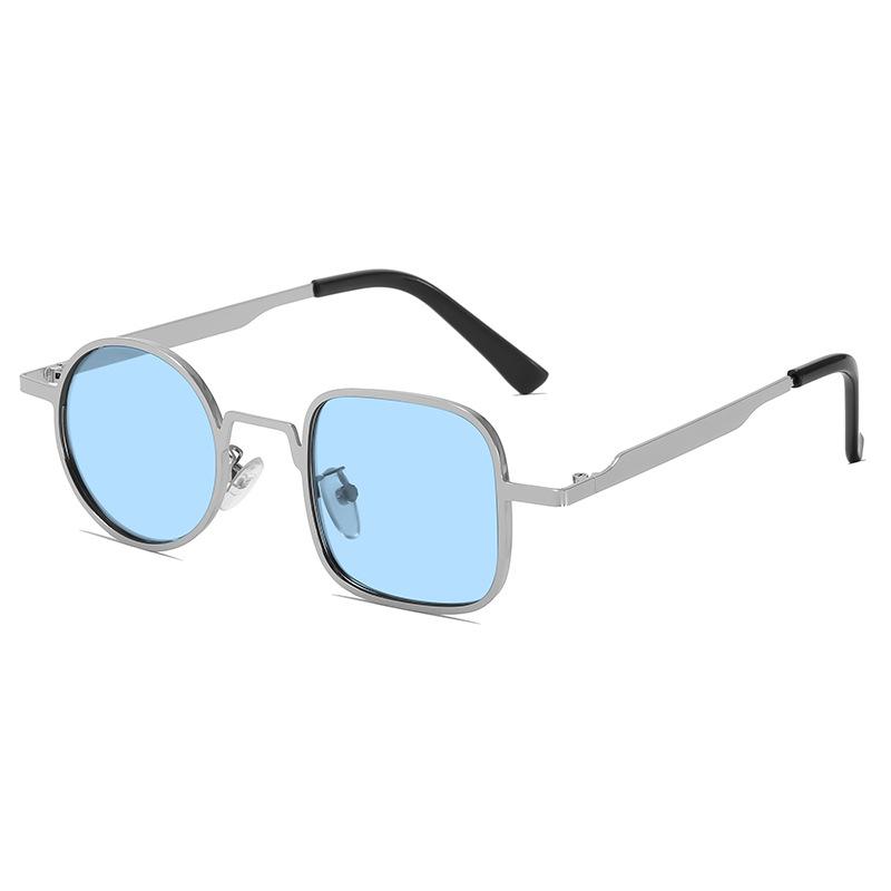 Vintage Metal Frame Square Sunglasses Women Men Round Sun Glasses Female Oval Eyewear Oculos De Sol for Male Female Eyeglasses