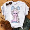 Unisex Snow White Princess T-shirt Cute Cartoon The Princesses White Tops Tshirt Streetwear T Shirts Clothes