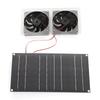 Solar Power Air Extractor Waterproof 100W Solar Generator Double Exhaust Fan for RV Yacht