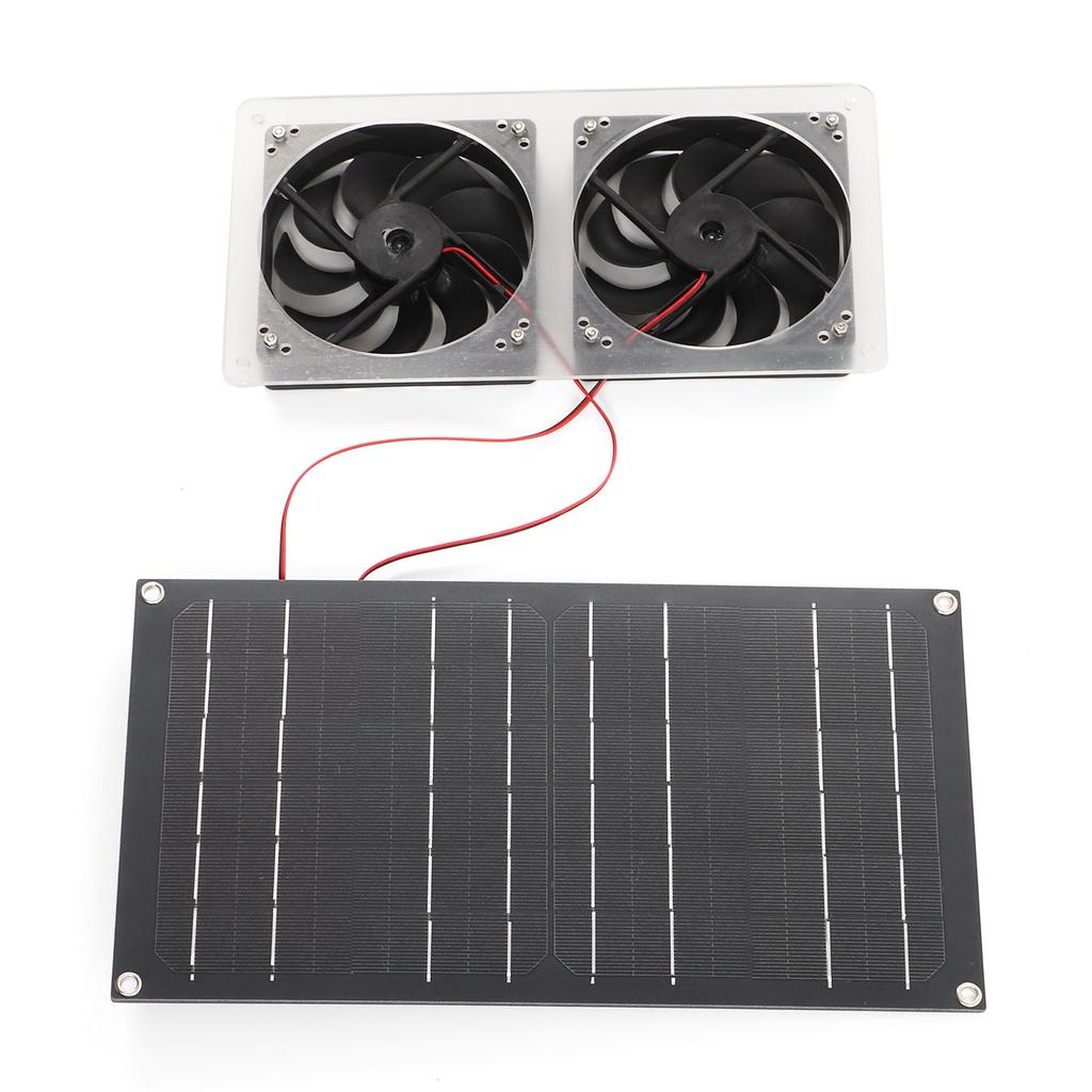 Solar Power Air Extractor Waterproof 100W Solar Generator Double Exhaust Fan for RV Yacht