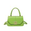 New fashionable solid color high-end design retro portable shoulder messenger bag versatile women's bag