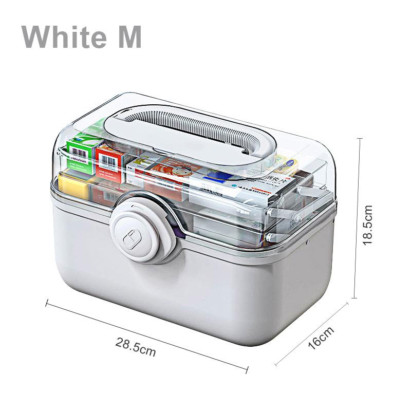 3 Layers Medicine First Aid Kit Super Large Capacity Pill Cases Organizer Family Emergency Pharmacy Storage Container Pill's Box