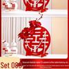 Honeymoon Love Heart Balloon Ceiling Set for Wedding and Bedroom Decor