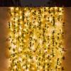 100LED Vine String Lights Waterproof Garden Fairy Light Artificial Ivy Garland for Outdoor Balcony Wedding Christmas Decor