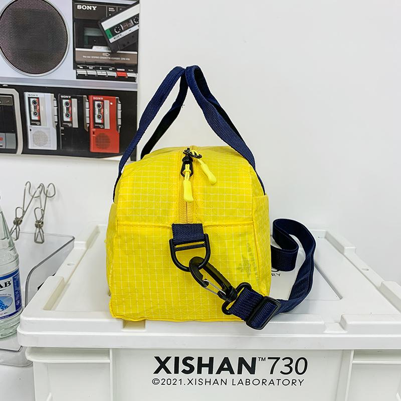 Plaid Student Shoulder Bag Travel Lightweight Large Capacity Crossbody Bag