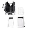 Opvouwbare Mini Houtskoolgrill Roestvrij Staal Draagbare BBQ Grill Tafelmodel Houtskoolgrill met Ingebouwde Koffer voor Kamperen