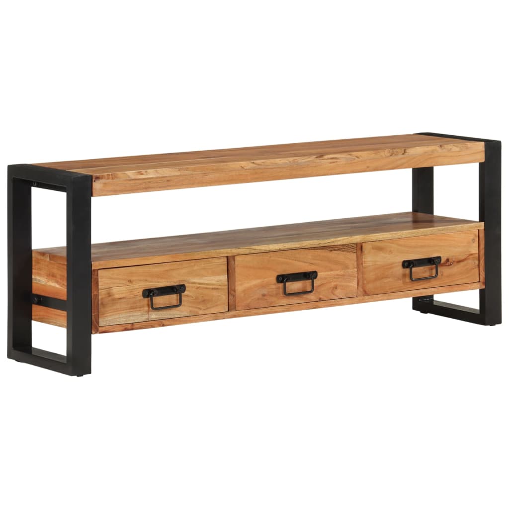 TV Cabinet 120 X 30 X 45 Cm Solid Acacia Wood