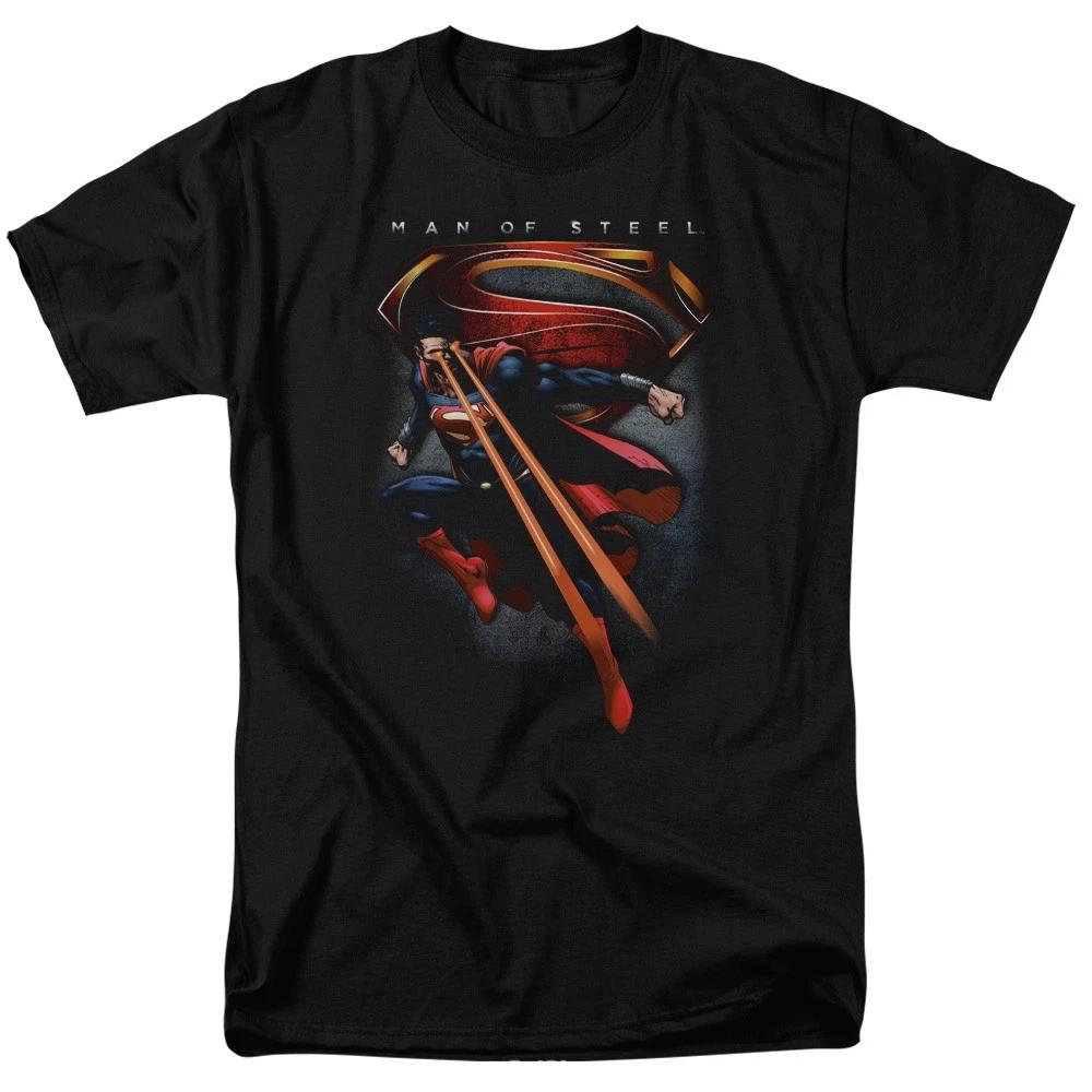 DC Comics Superman Man Of Steel Symbolic Superman Adult Unisex T-Shirt Black XXL