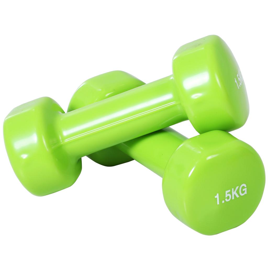 Dumbbell Set, 8-Piece, 4 Pairs 0.5-2 kg, Metal, 41 x 30 x 8 cm, Multicolor