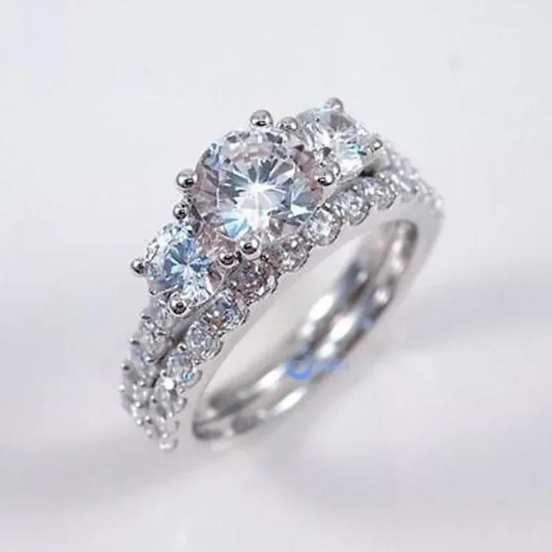 New 2-Piece Set Of Rings With European And American Style, Personalized Luxury, High-End Design, Temperament, And Trendy Jewelry