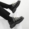 Thick Soled Trendy Fashion Designer Style Shoes Adolescents and Adults Leather Shoes Height Increasing Casual Outdoors Shoes Men