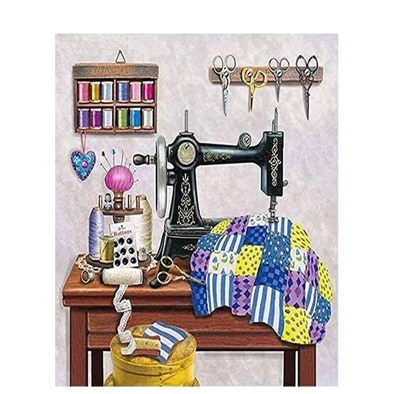 5D Diy Diamond Painting Coffee Dessert Full Round Diamond Art Embroidery Mosaic Still Life Home Decoration 40x50cm