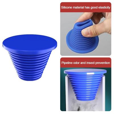 Silicone Water Pipe Plug Anti Odor Hole Sealing Plugs Floor Drain Stopper  Bathroom Accessories