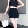 2025 New Black A-Line Midi Skirt: Slim-Fit, Versatile Summer Style for Women