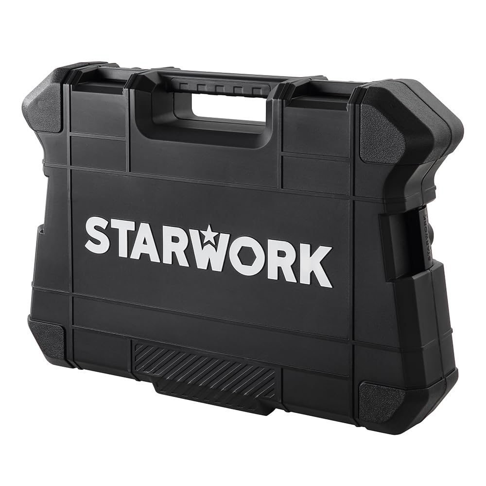 STARWORK TRUE Socket Wrench Set Ratchet Wrench Tool Set Automobile and Motorcycle Tool Set Work Tools with Special Storage Case 314 Piece Set