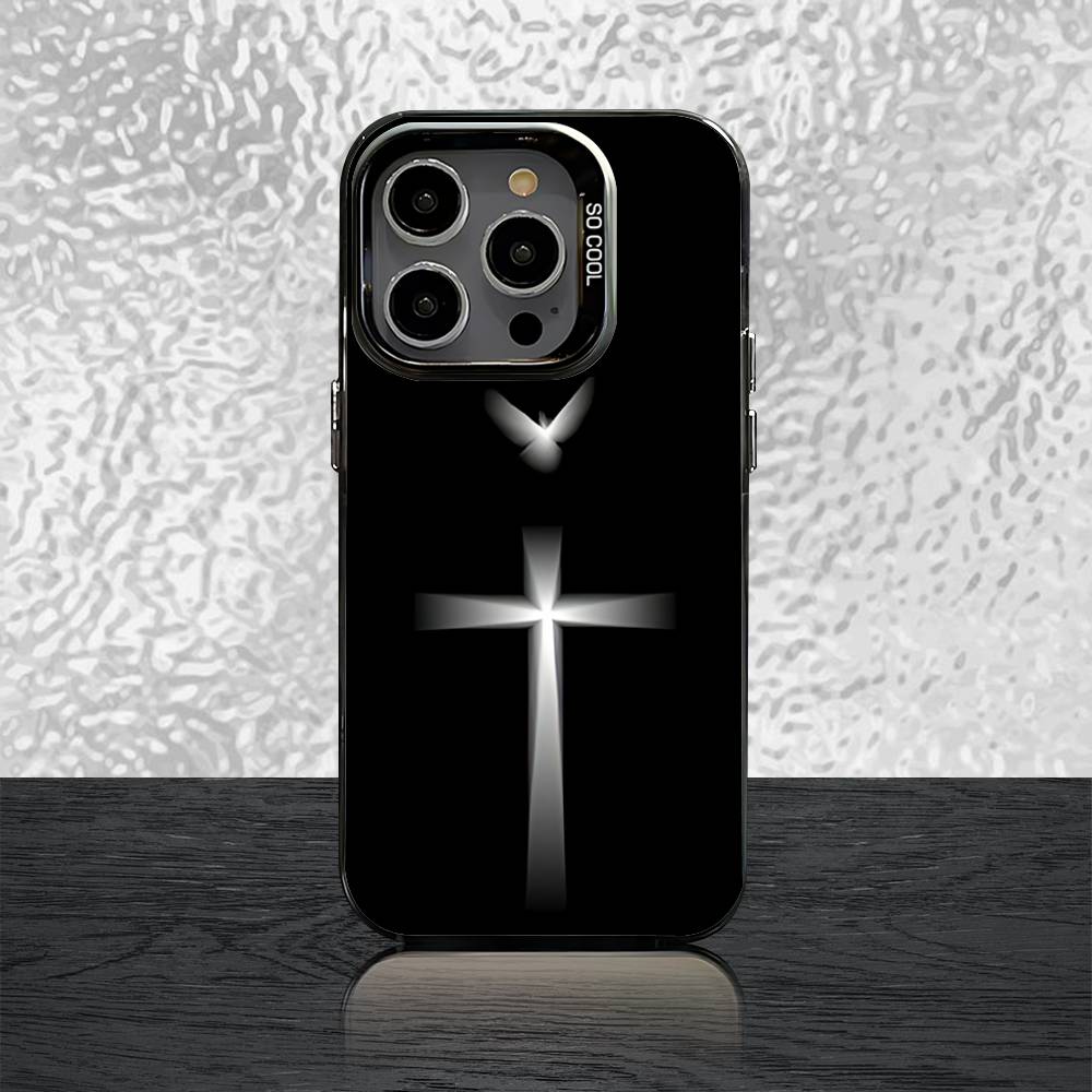 

Verse of The Christian Bible Jesus Case For iPhone 16,15,14,13,12,11,Pro,XS,Max,Plus,Mini,SE Black Candy Matte Shockproof Cover iPhone13PRO