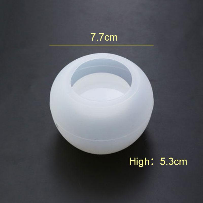 For Fun DIY Silicone Mold for Epoxy Resin Candle Holder Aromatherapy Candle Molds Clay Plaster Mould Drop Glue Mold
