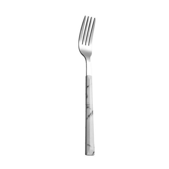 

Stainless Steel Tableware Set 5 Piece Ergonomic Marble Handle Flatware Includes Steak Knife Fork Spoon Coffee Spoon Durable And Stylish for Home And D