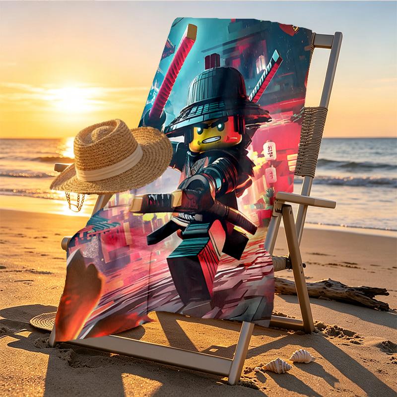 Gamer Print Beach Towel Design, Soft, Lightweight. for Home Bathroom, Spa, Pool, Yoga, Surfing, Camping, Gift for Family, Friend
