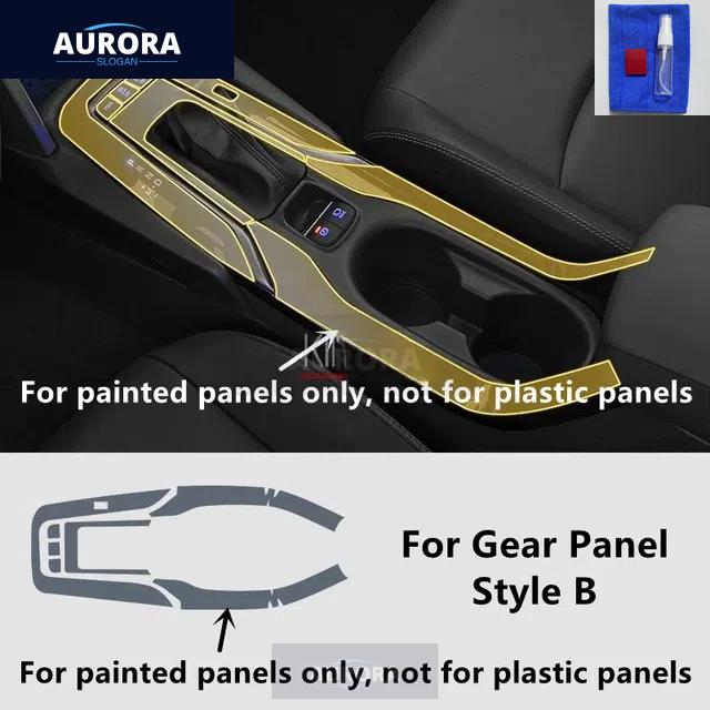 For TOYOTA COROLLA CROSS 20-23 Car Interior Center Console Transparent TPU Protective Film Anti-scratch Repair Film Accessories