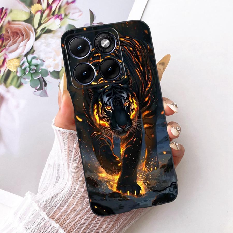 Fashion Painted Shell for Motorola Edge 70 Fusion Case Eedge70 Fusion Soft Silicone Black Cover for Moto edge 70fusion Capa