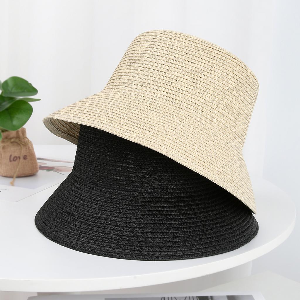 Encrypted fisherman straw hat spring and summer men's and women's new sunshade sunscreen hat can be designed DIY hat embryo wholesale
