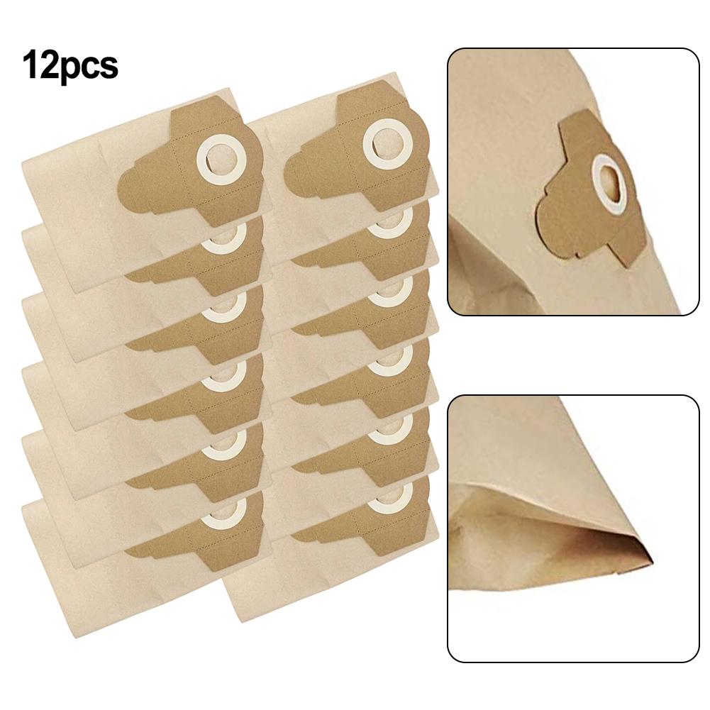 12pcs Wet Dry Vacuum Cleaner Bags For HOOVER WORKSHOP HC2003WD 15L/PULLMAN WD20LSS0 For TRADESMAN/ VC20 VC20HD Dust Bags Kit