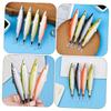 6Pcs Novelty Fish Shape Ballpoint Pen Funny Writing Tool 0.5mm for Student Writing Drawing Christmas Stocking Fillers