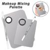 Stainless Steel Makeup Mixing Palette Foundation Spatula Makeup MixingTray Nail Art Palet Beauty Tools