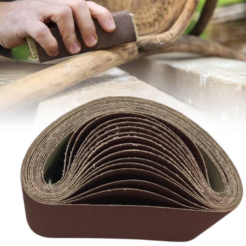 Belt Abrasive 40 To 120 Granularity Metal Wood Grinding Polish Tools Industrial
