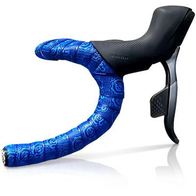 Road Bike Bar Thick EVA PU Leather with End with a Specially Designed Chewy Bicycle Grip Tape (Geartle) Tape, + Caps, Texture,
