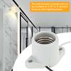 Porcelain E26 Keyless Lamp Socket Flange Mounting Surface Mount Heavy Duty Indoor Garage Closet Lighting