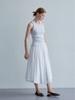Nobeu Asymmetrical Shirred Skirt_White