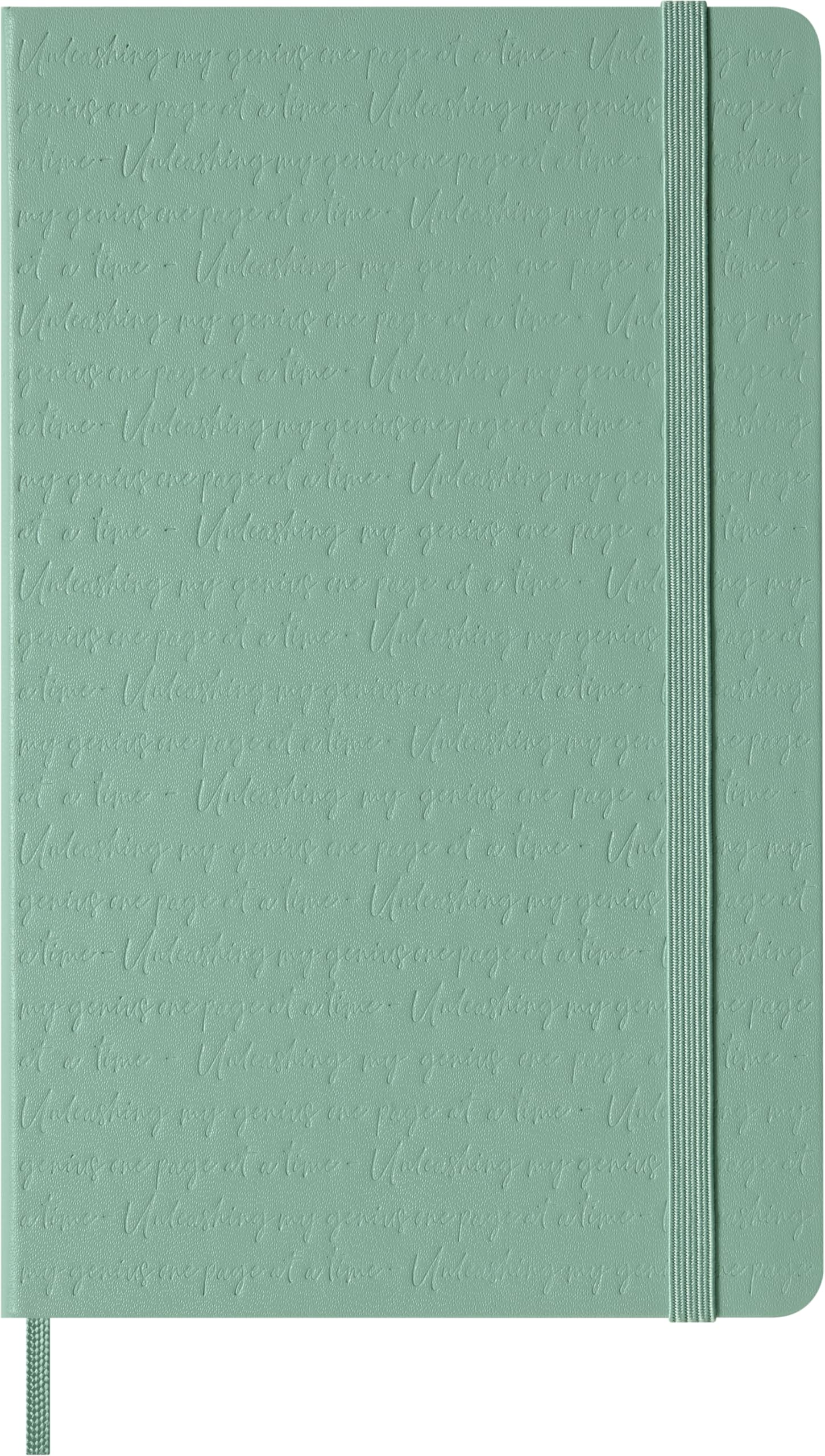 

Moleskine Embossed Large Size x Sage QP060K8 Notebook, Lined, (13cm 21cm), Hardcover, Green,