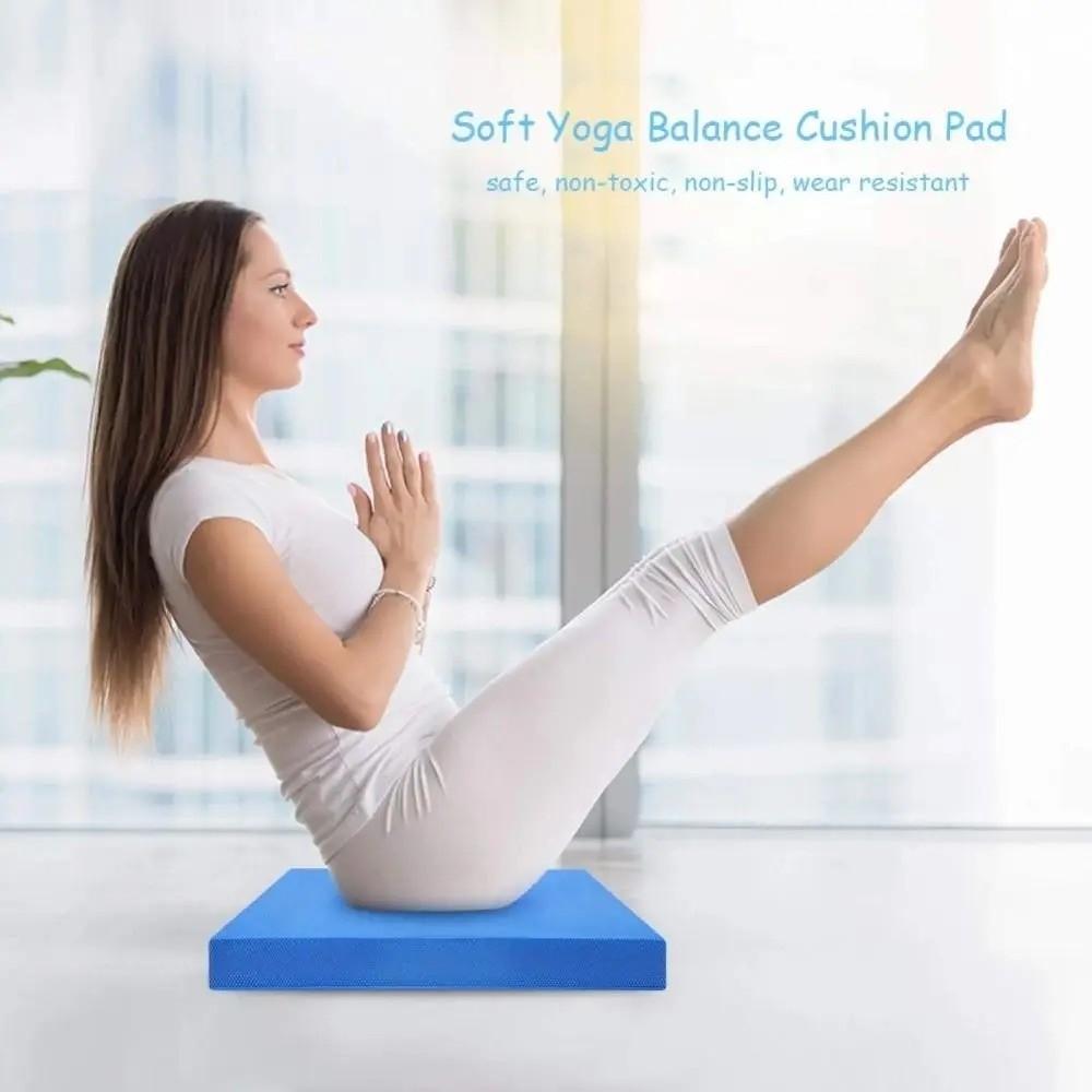 Tapete Espesso para Exercícios Fitness Antiderrapante Almofada de Yoga Tapete de Treino Portátil Fitness Esportes