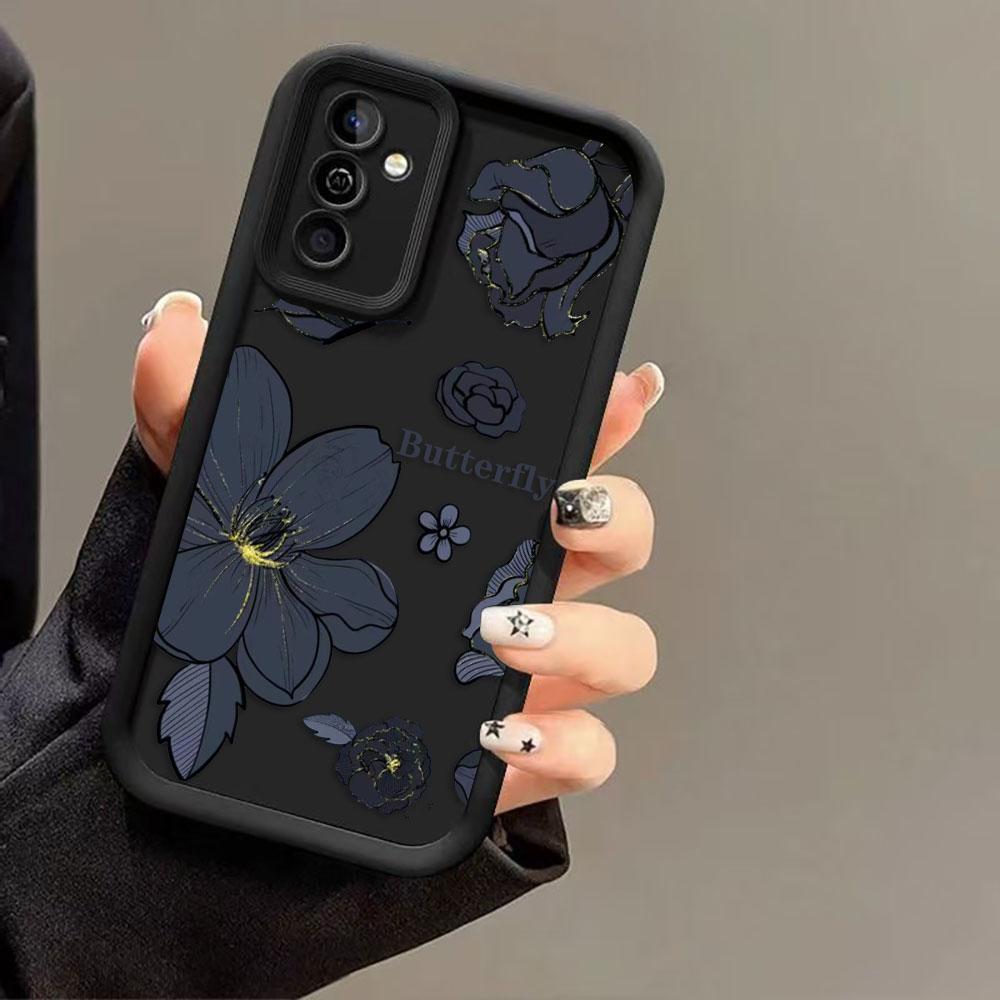 Luxury Butterfly Roses Phone Case For Samsung Galaxy S26 S25 S24 S23 S22 S21 FE S20 ULTRA PLUS TPU Case Funda Shell Capa Cover