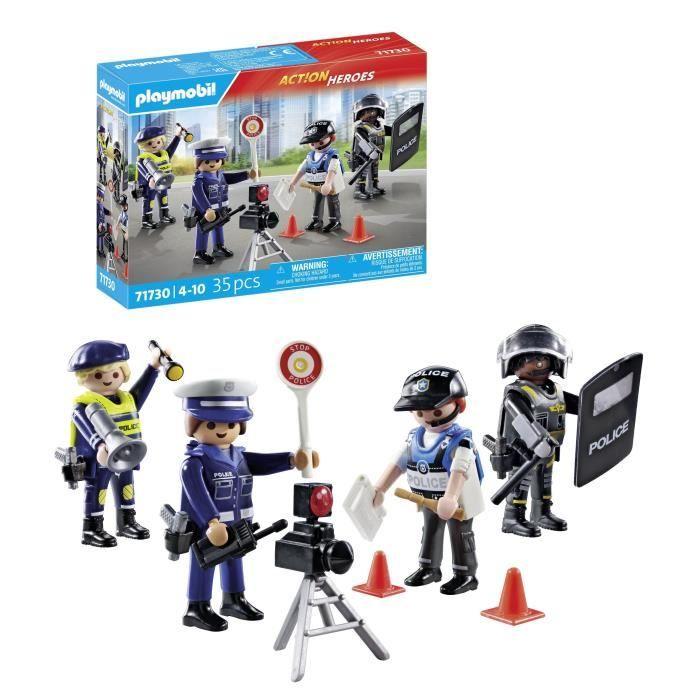 Playmobil 71730 Police Jobs Set 4 Police Officers, Action Heroes, The Police Officers, 35 Pieces, From 4 Years