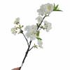 Decorative Fake Cherry Blossoms Branches Silk Artificial Faux Plants  Wedding Decoration