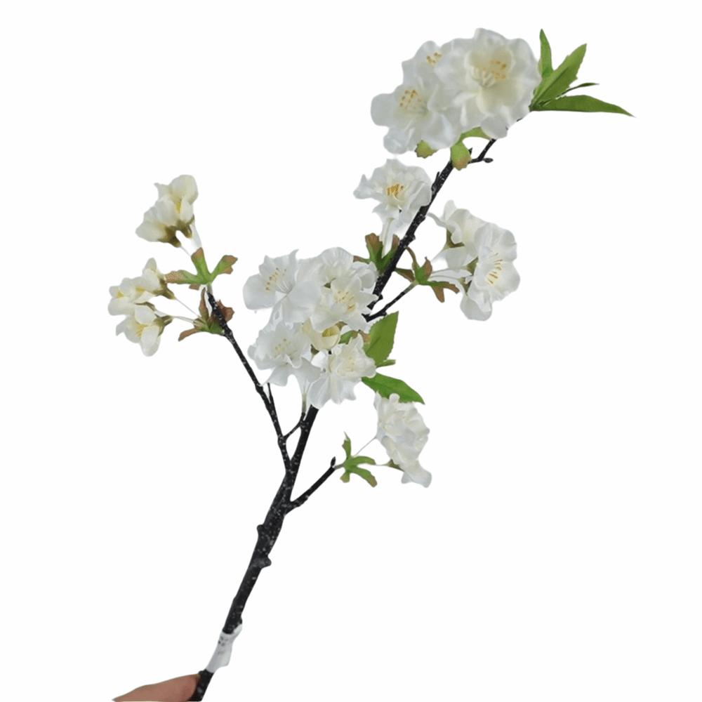 Decorative Fake Cherry Blossoms Branches Silk Artificial Faux Plants Wedding Decoration