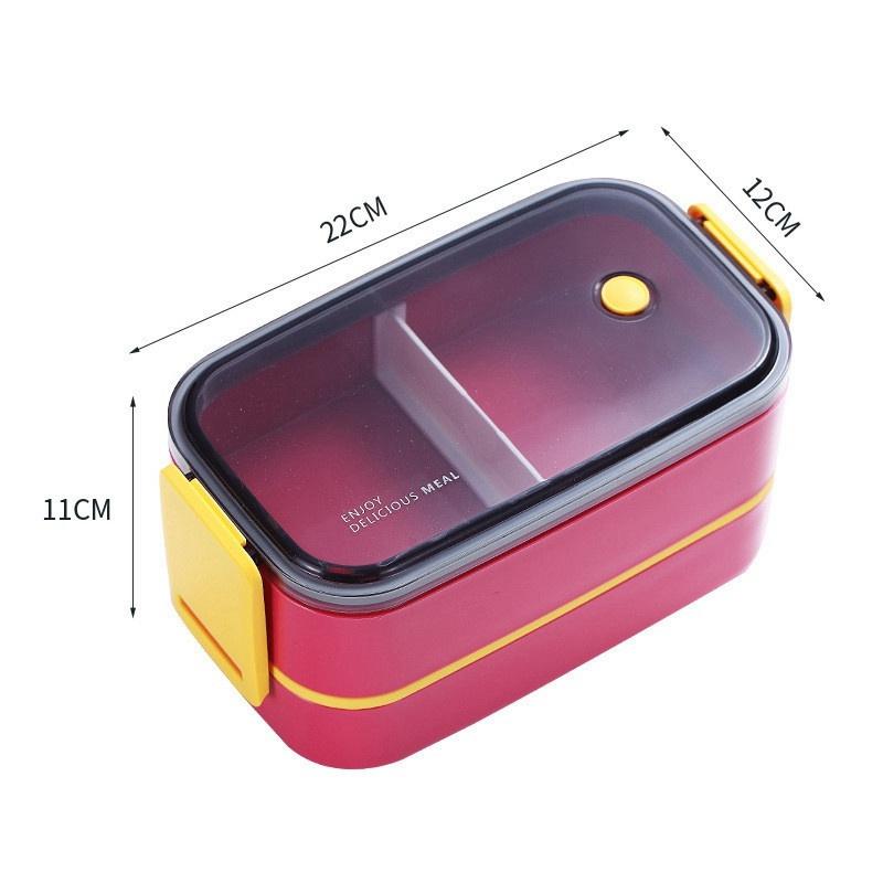 Bento Box Food Container Wheat Straw Material Lunch Box Stainless Steel Leak-Proof
