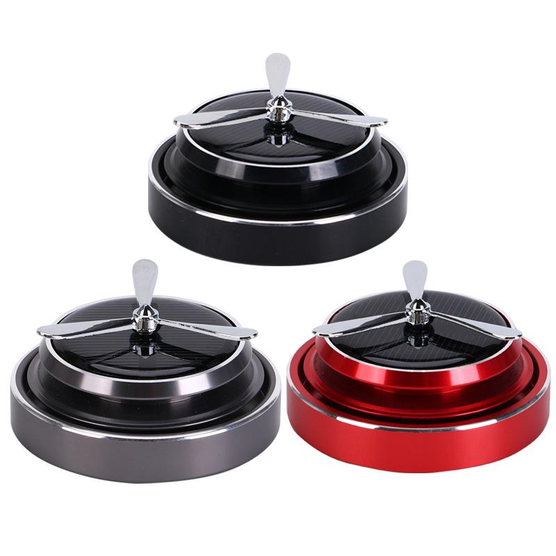 Solar-Powered Rotating Car Perfume Freshener - Long-Lasting Fragrance Car Ornament