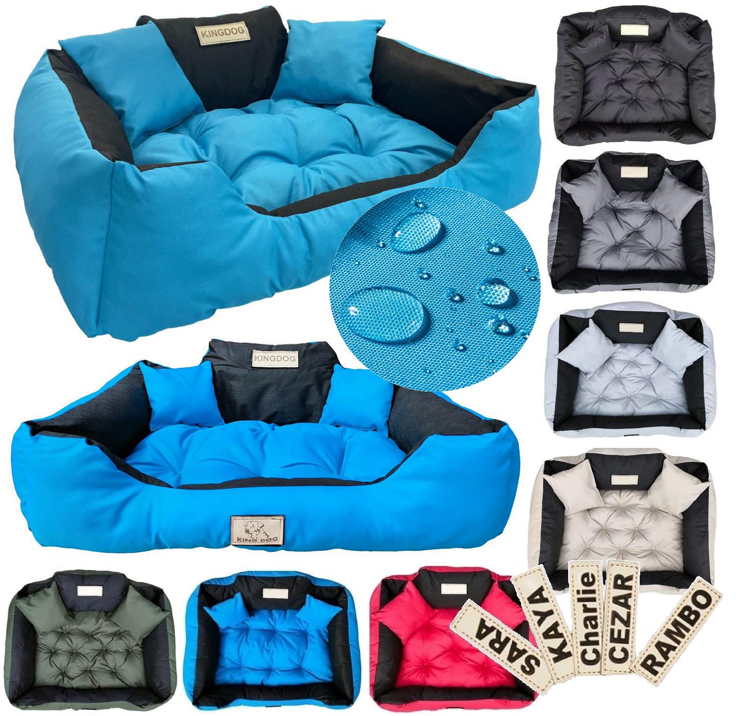 Cuccia KINGDOG 55x45 cm personalizzata impermeabile blu