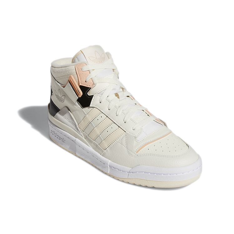 Adidas Forum Exhibit Mid Off White Halo Blush Unisex Sneakers Core-Black H01922