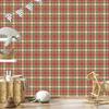 Christmas Autumn Plaid Wallpaper Red and Brown 50x1000