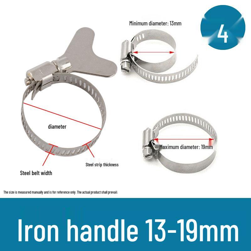 American Style 201 Stainless Steel Hose and Pipe Clamp for Ventilation and Communication Applications