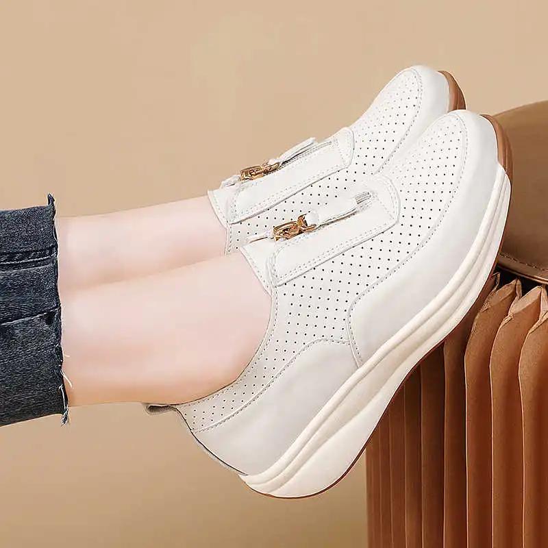 Chunky Spring-autumn Shoes Ladies Green Casual Shoes Sneakers Brown Boots Women Sport Tene Topanky Topanky Snaeaker